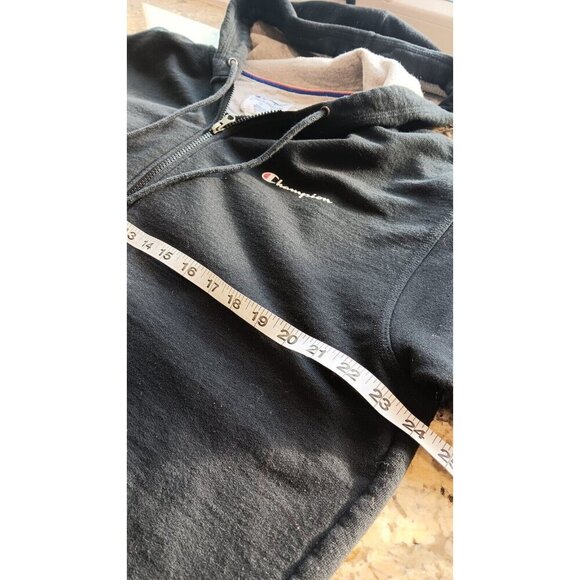 Champion Men's Full Zip Hoodie, Brushed Fleece Interior, Two Pocket Large - Picture 12 of 13